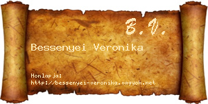 Bessenyei Veronika névjegykártya
